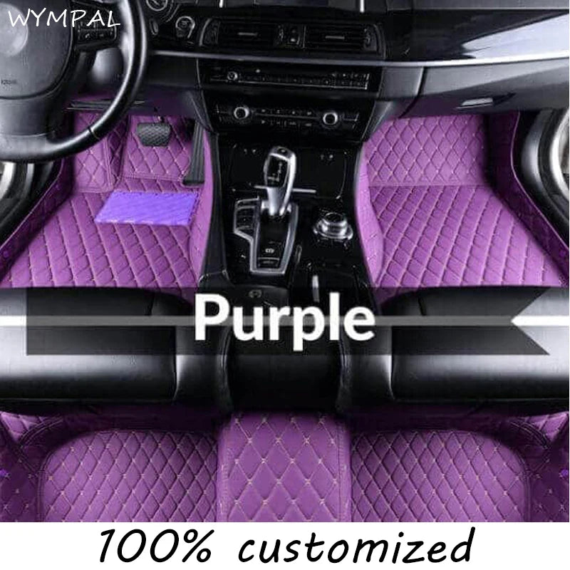 Custom Automotive Car Floor Mats For Mercedes W203 2001 2002 2003 2004 2005 Auto Luxury Leather Men Women Car Mats Full Coverage