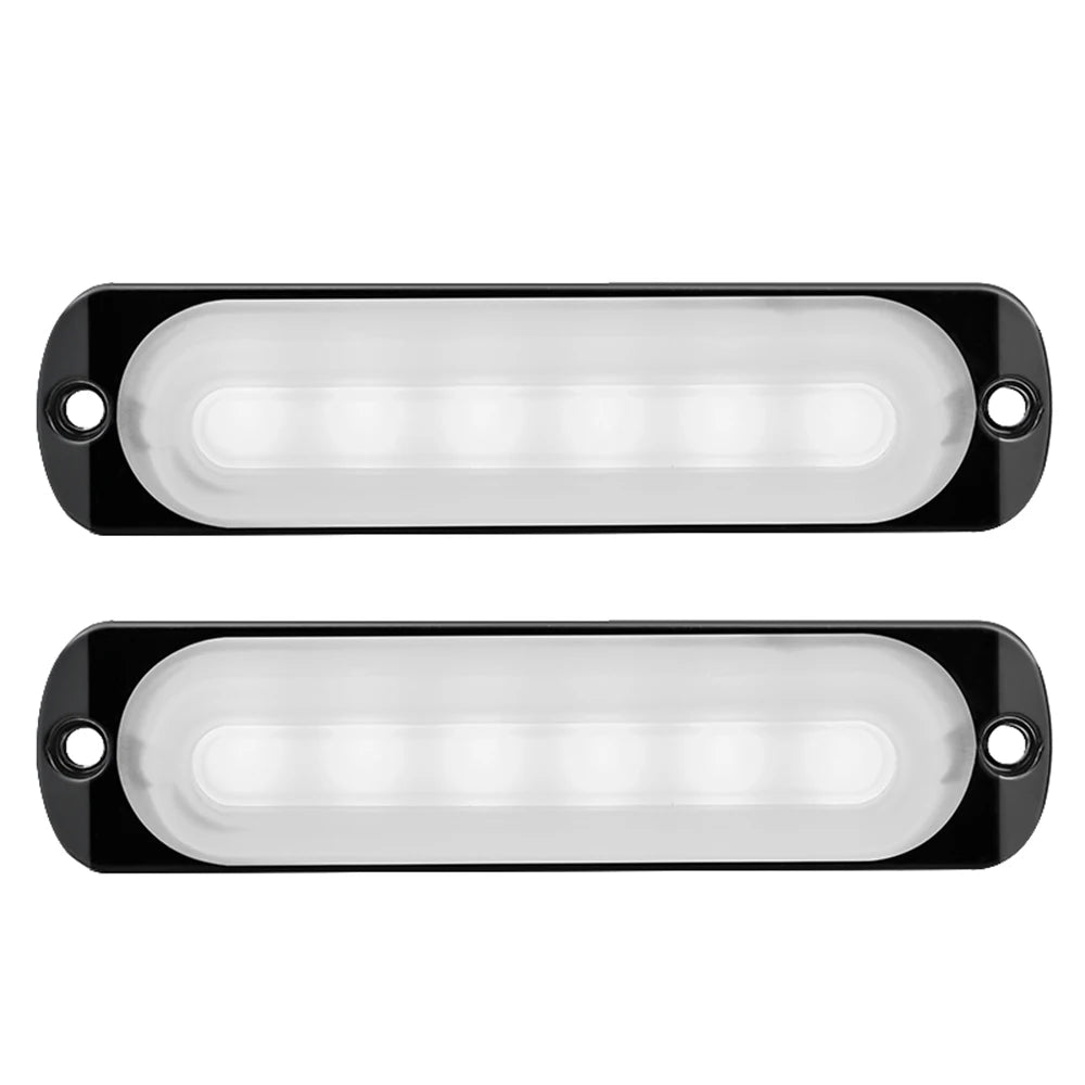 Car LED Light12V 24W White 6LED Car Truck Fog Light Lamp Off Road Safety Urgent Signal Truck Side Marker Lights