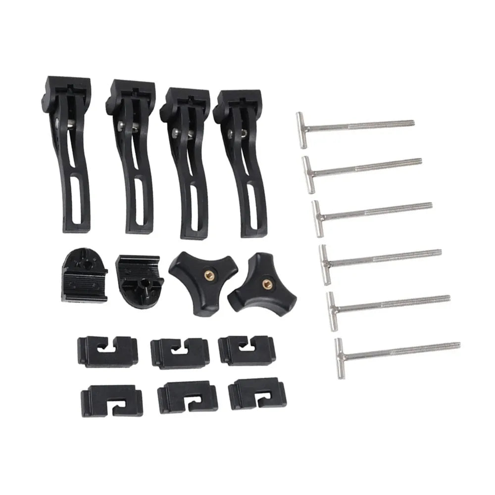 Universal Replacement and Accessories Part Kit For Hard Tri-Fold Tonneau Pickup Truck Bed Cover Car Rear Front Clamp T-Bolts