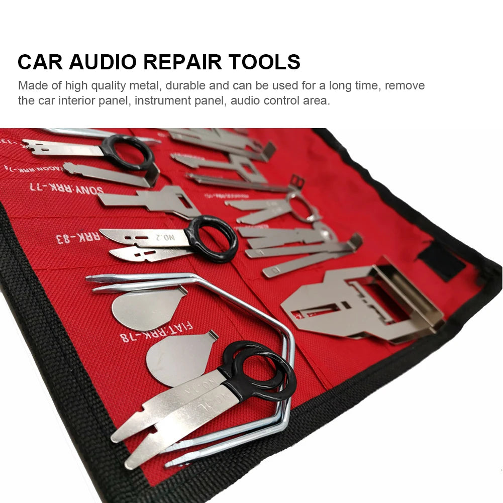 Car Audio Release Keys Extractor Car CD Player Disassembly Tools Metal Auto Radio Repair Removal Tool Car Audio Repair Tools