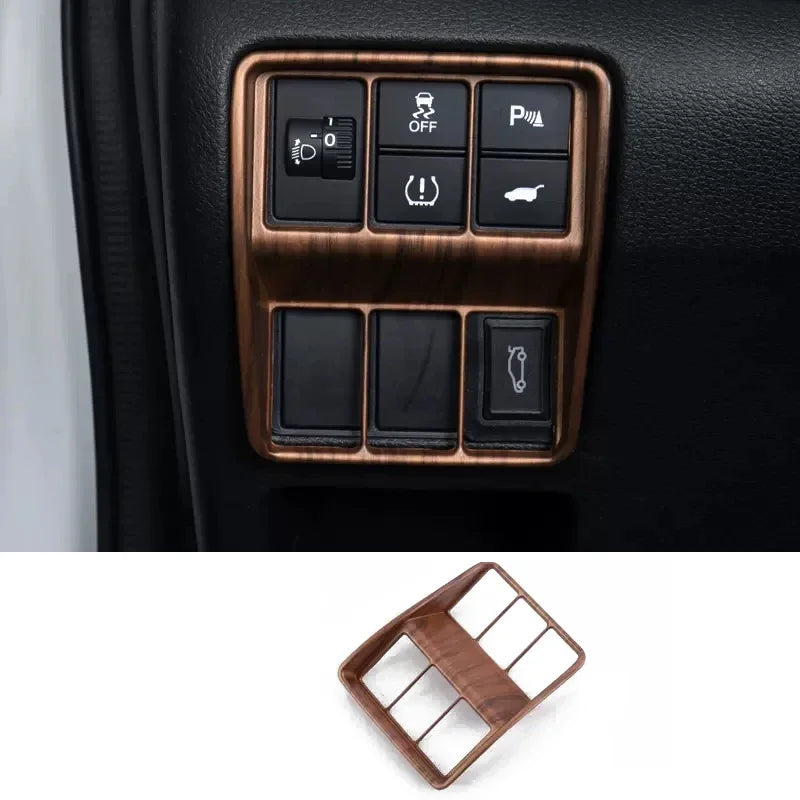 For Honda CRV CR-V 2017 2018 2019 2020 2021 2022 Peach Wood Interior Accessories Decoration Cover window switch gear panle cover