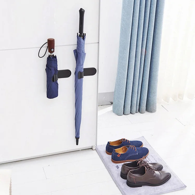 Car Umbrella Holder Rear Trunk Mounting Bracket Towel Hook Self-adhesive Car Vechicle Umbrella Hook Car Organizer Acessories