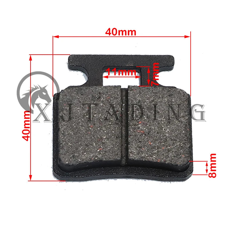 1 Pair Motorcycle Brakes Front/Rear Disc Brake Pads Shoes For 50cc 70cc 110cc 125cc 150cc ATV GO KART Taotao Suzuki Kawasaki