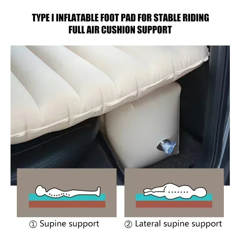 Car Travel Bed Automatic Air Mattress Sleeping Pad Inflatable BackSeat Bed Outdoor Cushions Camping Sofa Bed Accessories for Car