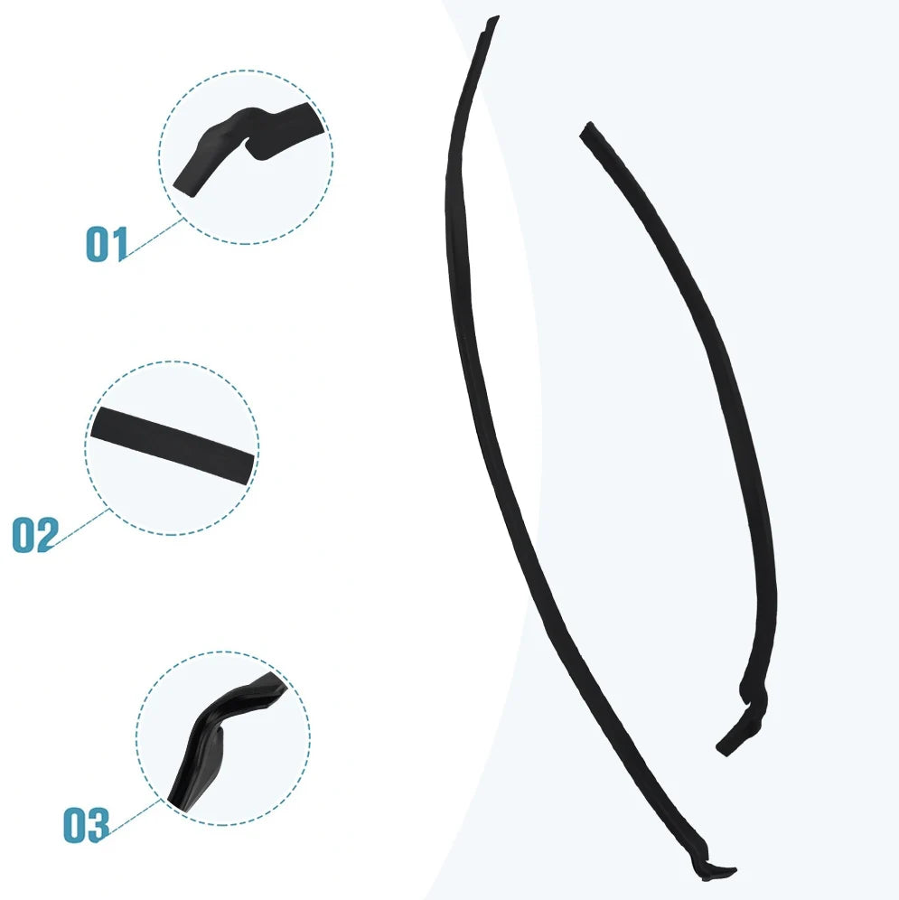 For Right Hand Drive Vehicles Windshield Seal Easy Installation Electric Components Front Windshield No Assembly Required 1 Pair