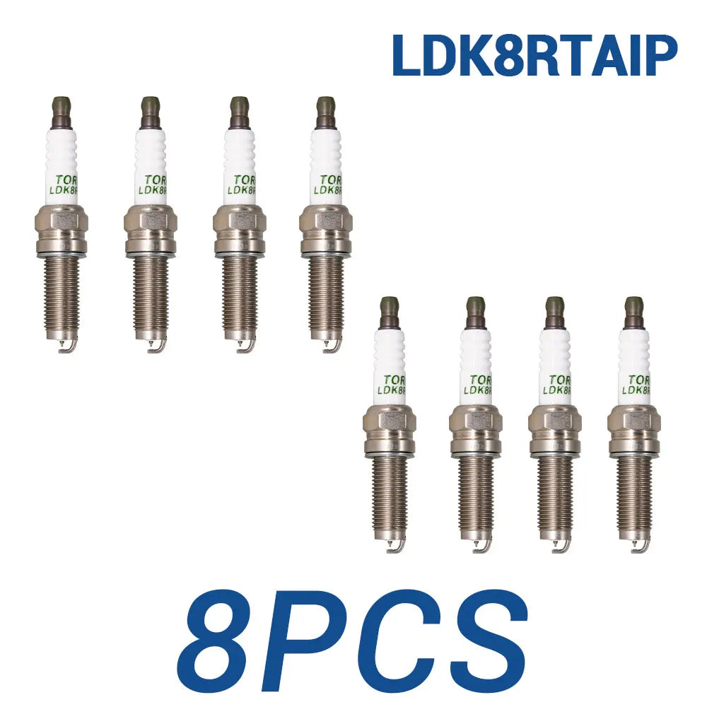 2-8PCS Automobile Iridium Platinum Candles Spark Plugs Torch LDK8RTAIP Ignition System Auto Replacement Parts