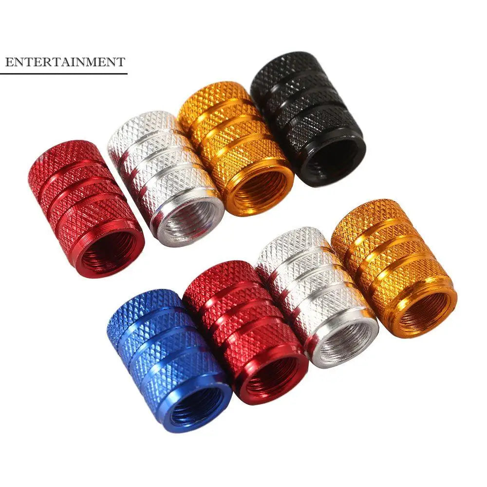 4pcs Aluminium Alloy Truck Bike Accessories Tube Bicycle Valve Caps Tyre Air Caps Valve Cover Car Wheel Tire Valves