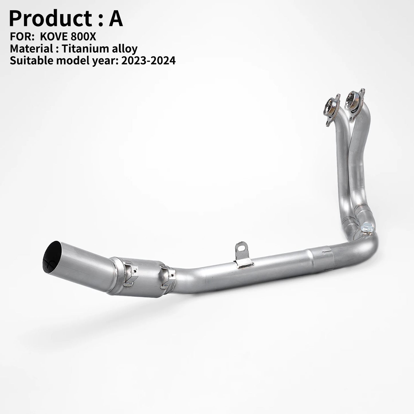 For Kove 800X Adventure RALLY Pro 2023-24 Motorcycle Exhaust Escape titanium alloy Moto Front Link Pipe fit Original Muffler