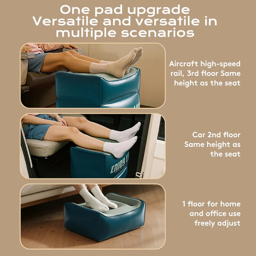 1PC Three-layer Inflatable Mat Floor Mat for Car Inflatable Footrest Stool Car Mat Auto Floor Mats