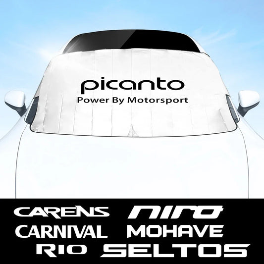 Car Windshield Cover Sunshade Parasol Auto Accessories For Kia PICANTO RIO CARNIVAL SELTOS MOHAVE CARENS NIRO CERATO VENGA K5