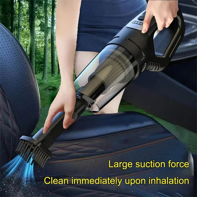 Lenovo Car Vacuum Cleaner 120W High Power USB Charge Handheld Cordless Vacuum Cleaner Strong Suction Car Home 69980000pa New