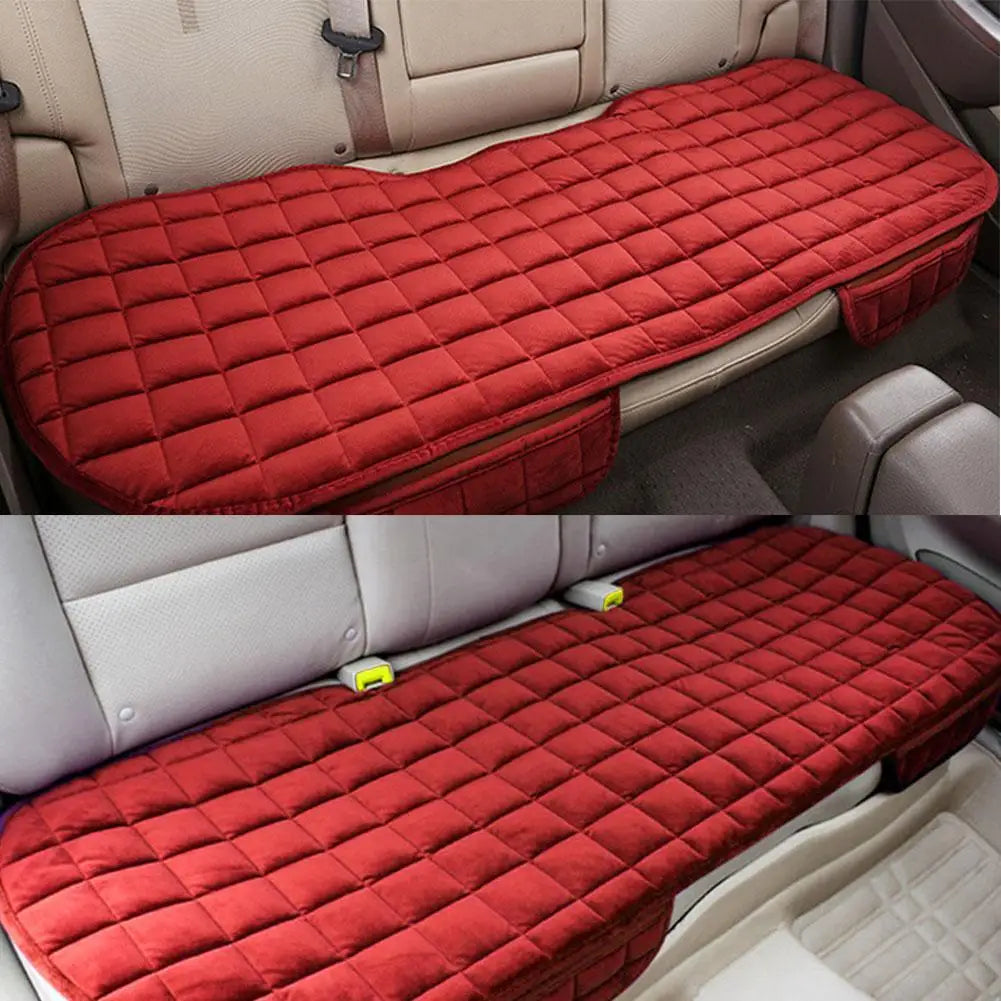 Car Rear Seat Cover Universal Auto Flocking Cloth Seat Four Auto Accessories Interior Non-slip Seasons Cushions Seat Protective