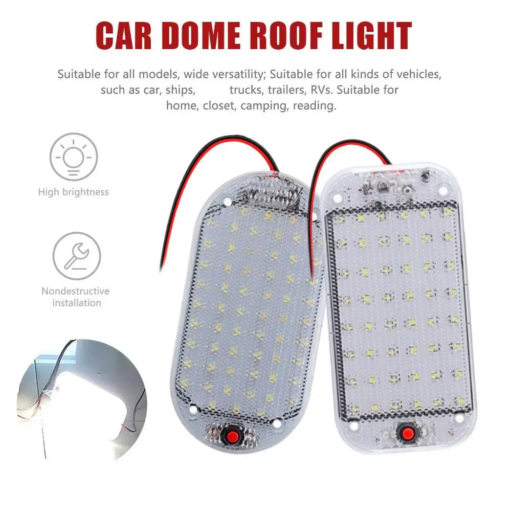 LED Car Compartment Lights Car Truck Reading Lights Driver's Cab Interior Lighting Indoor Ultra Bright Universal Modification