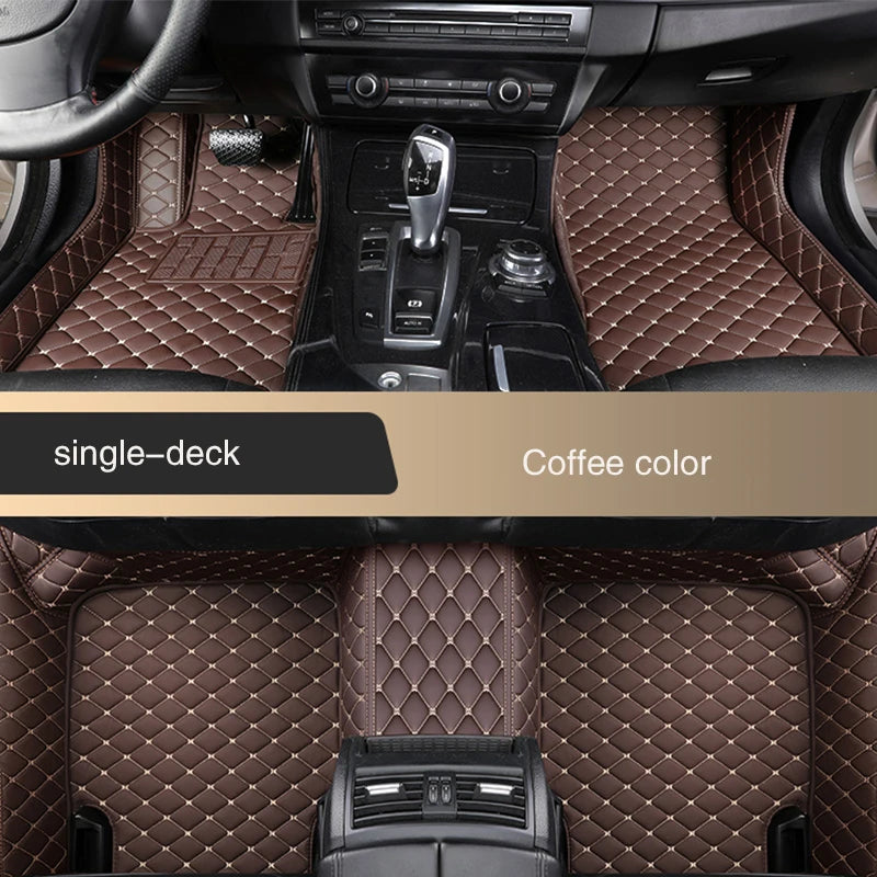 Car Floor Mats For Mazda Cx-5 2012 2013 2014 2015 2016 2017 2018 Flash Mat Leather Custom Foot Pads Automobile Carpet Car Covers