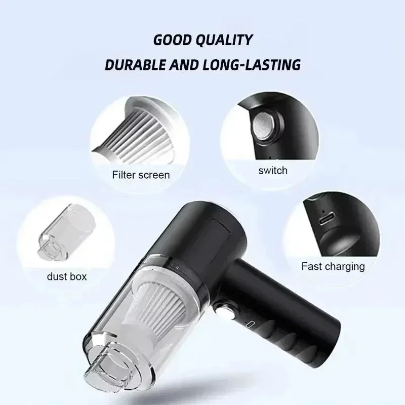 Car Home Vacuum Cleaner 2900000PA Powerful 4 in1 Clean Machine Wireless Blowing Suction Portable Vacuum Cleaner For Vehicle