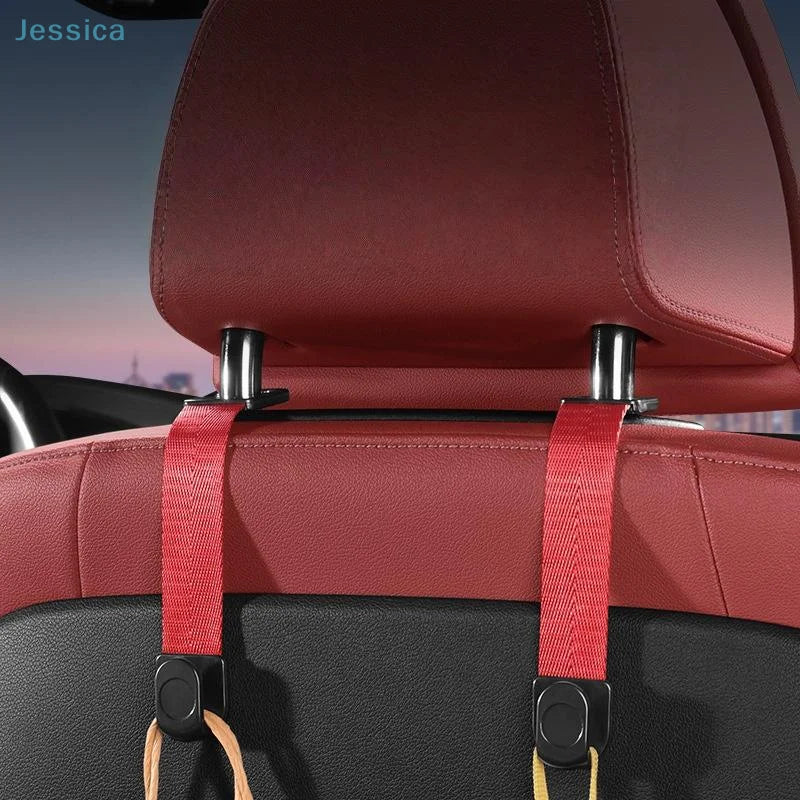 ♥2Pcs Car Seat Back Organizer Holder Clips Auto Fastener Hooks Car Storage Interior Accessories