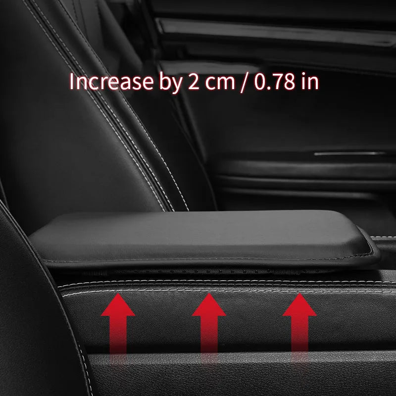Car armrest cushion cover leather car console armrest box accessory cover seat cushion center console pad