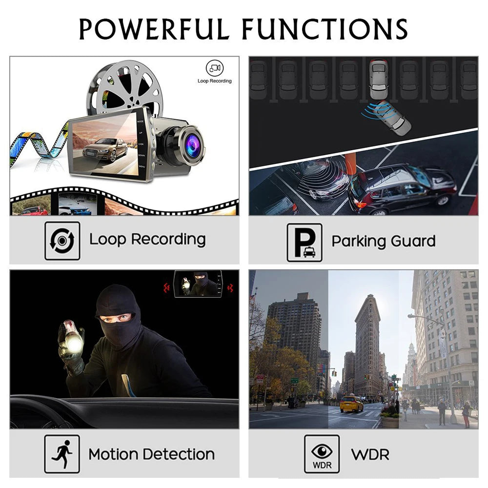 Car DVR WiFi Dash Cam Rear View 1080P HD Car Camera Drive Video Recorder Night Vision Car Accessories Dashcam Auto Black Box GPS
