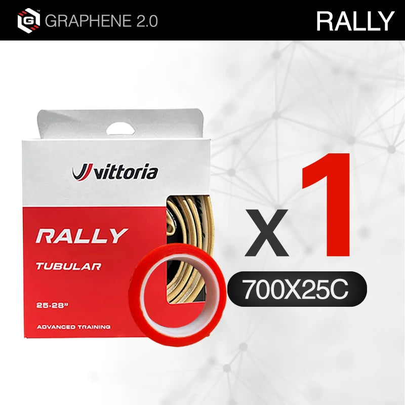 Vittoria Rally Road Bike Tubular Tires 700c X 25mm 220TPI   Rubber tubular bicycle tire 700C rim cycling tyre 25-28c