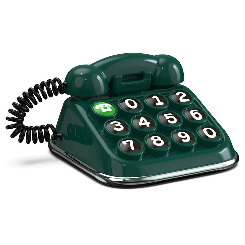 Retro Telephone Car Temporary Parking Number Plate ABS+PC Material Cute Auto Accessory for Car Decor & Parking Convenience