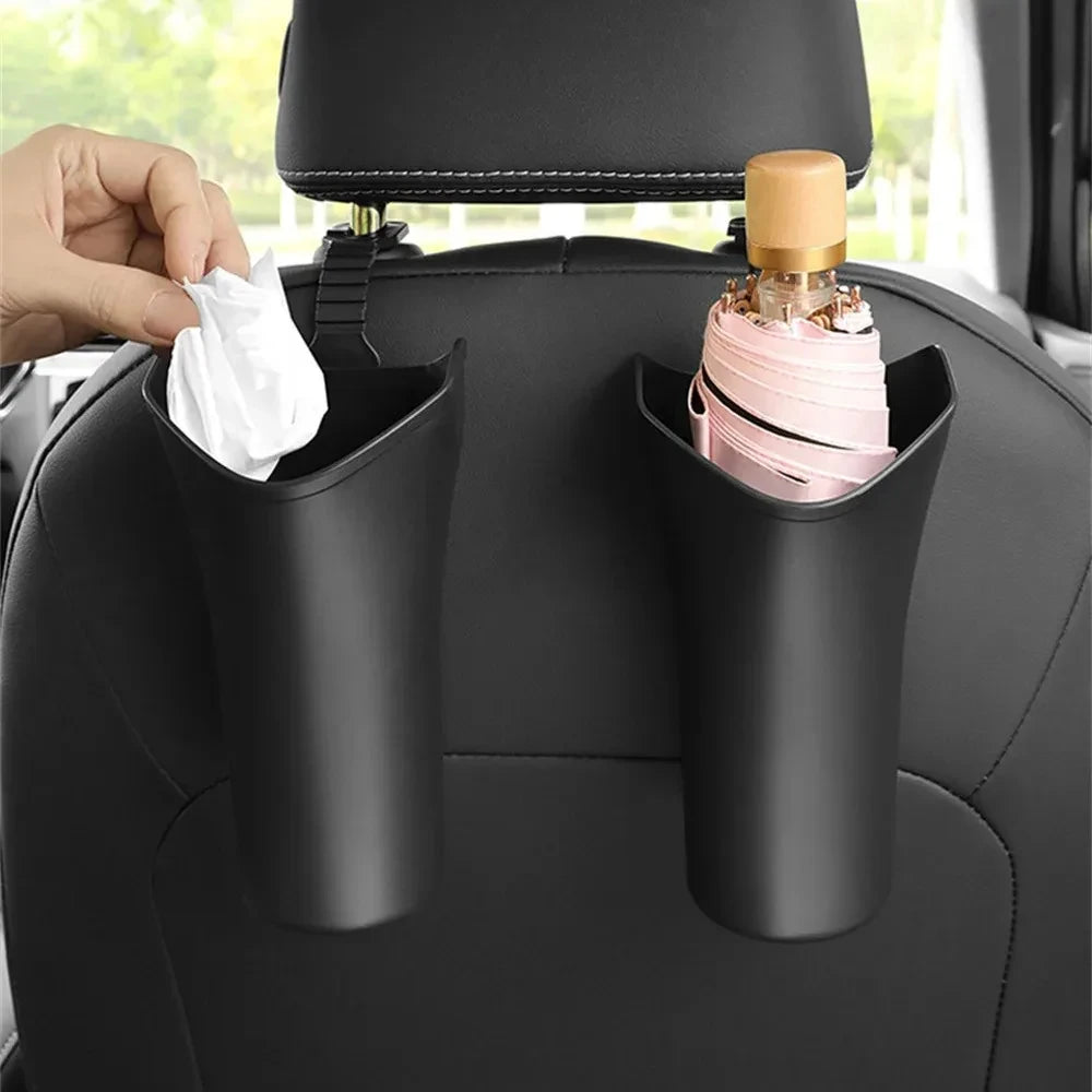 Car Umbrella Storage Box Organizer Versatile Space Saving Auto Umbrella Rack Holder Car Backseat Cup Holder Car Garbage Can