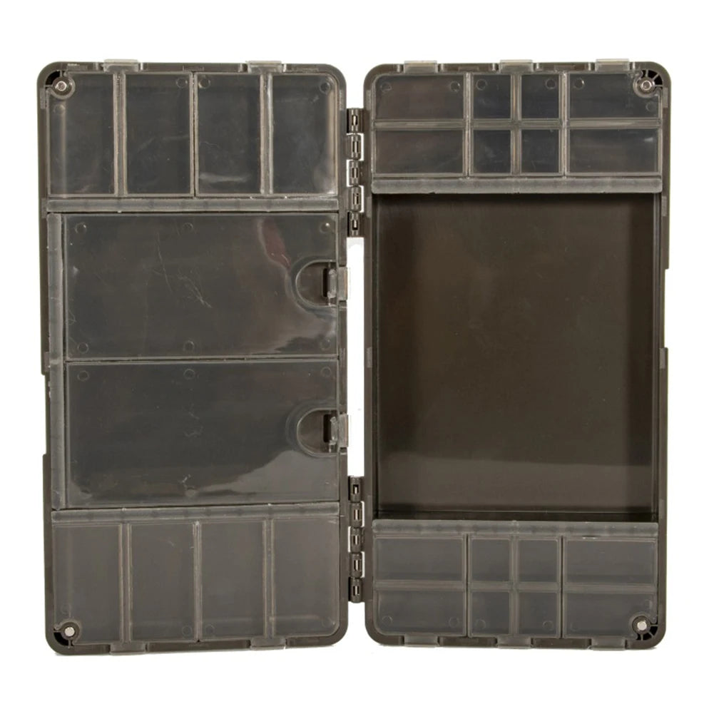 Carp Fishing Organizer Box Portable Fishing Tackle Storage Organizer 27 Grid Magnetic Compartments Fishing Gear Accessories