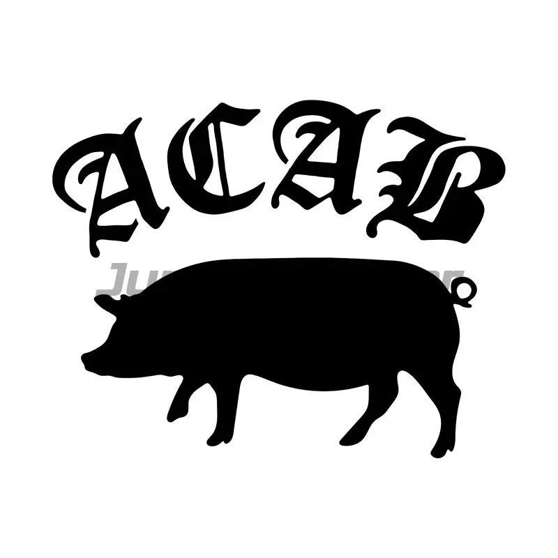 ACAB Text Car Sticker Funny Vinyl Decals Motorcycle Accessories Stickers