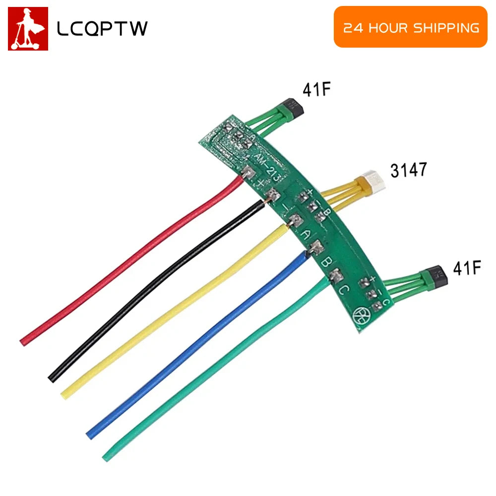 2-Wheels Motor Hall Sensor with Board Cable Electric Vehicles 3147 41F 213 60° PCB for Electric Scooter Bike Motor Hall Sensor