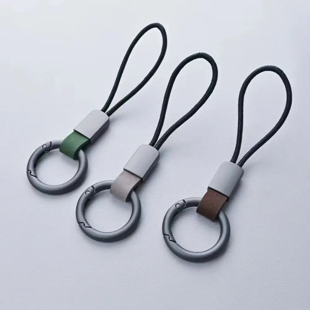 Key Cover Auto Accessories Leather Keychains Waist Belt Buckle Carabiner Keyring Accessories Lanyard Keyring Car Key Holder