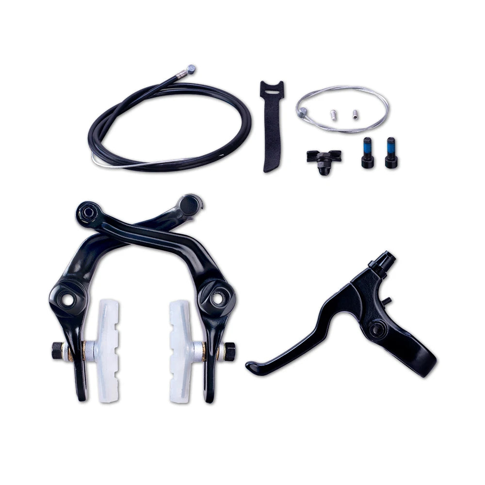 Funsea Bicycle Brakes U Brake Kit Bike Accessories Forged Alloy Lever Transparent Pads Inner Outer Housing BMX Parts  Cable