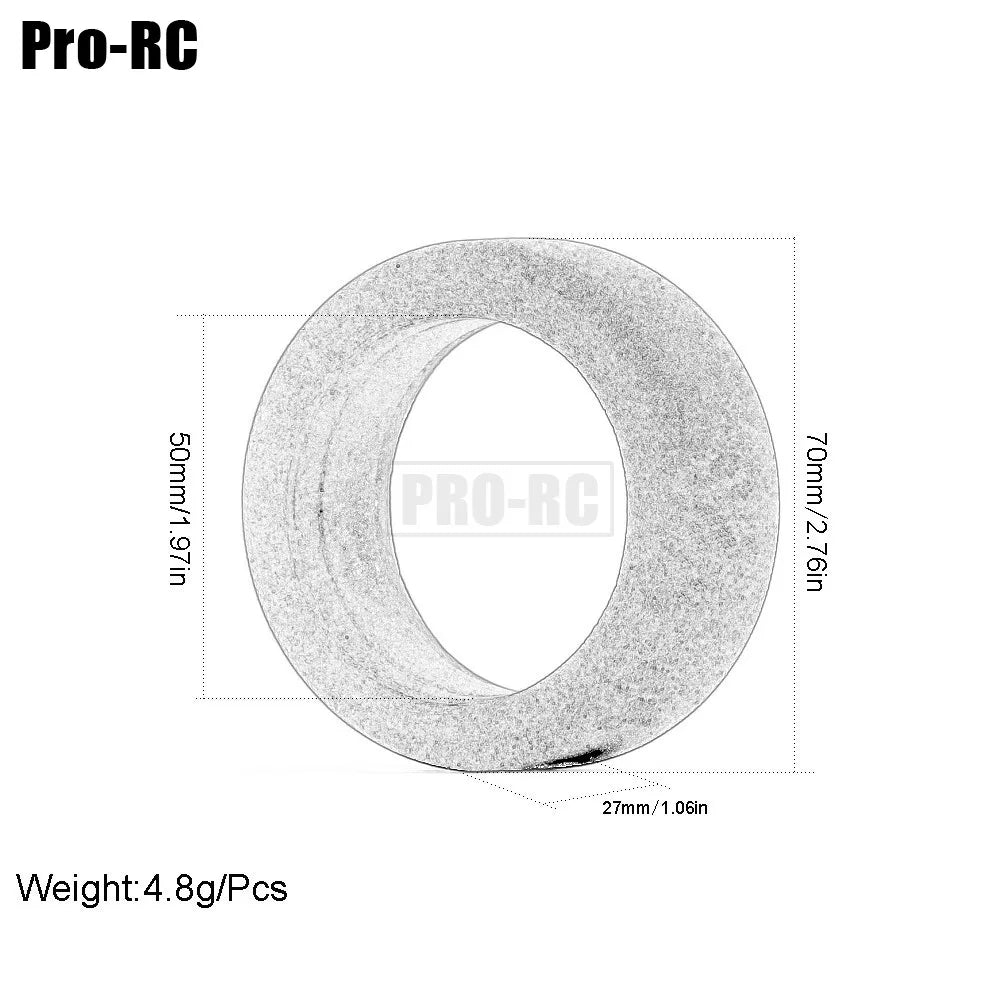 4Pcs High Density Foam Tire Wheel Tyre Antiskid Silent 70*27mm for RC Car 1/10 HSP HPI Redcat Tamiya Kyosho Drift Road Racing
