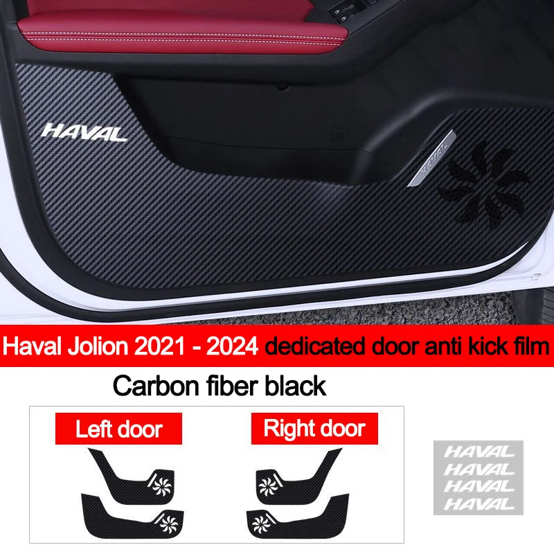 Car Inner Door Anti Kick Film Protective Anti-Scratch Cover for Haval Jolion 2021 2022 2023 2024 Auto Accessories Protector