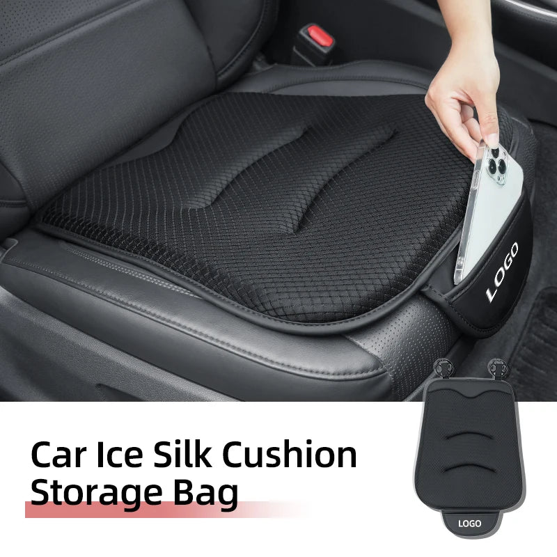 Car Seat Protection Cover Front Rear Cushions Storage Bags Accessories