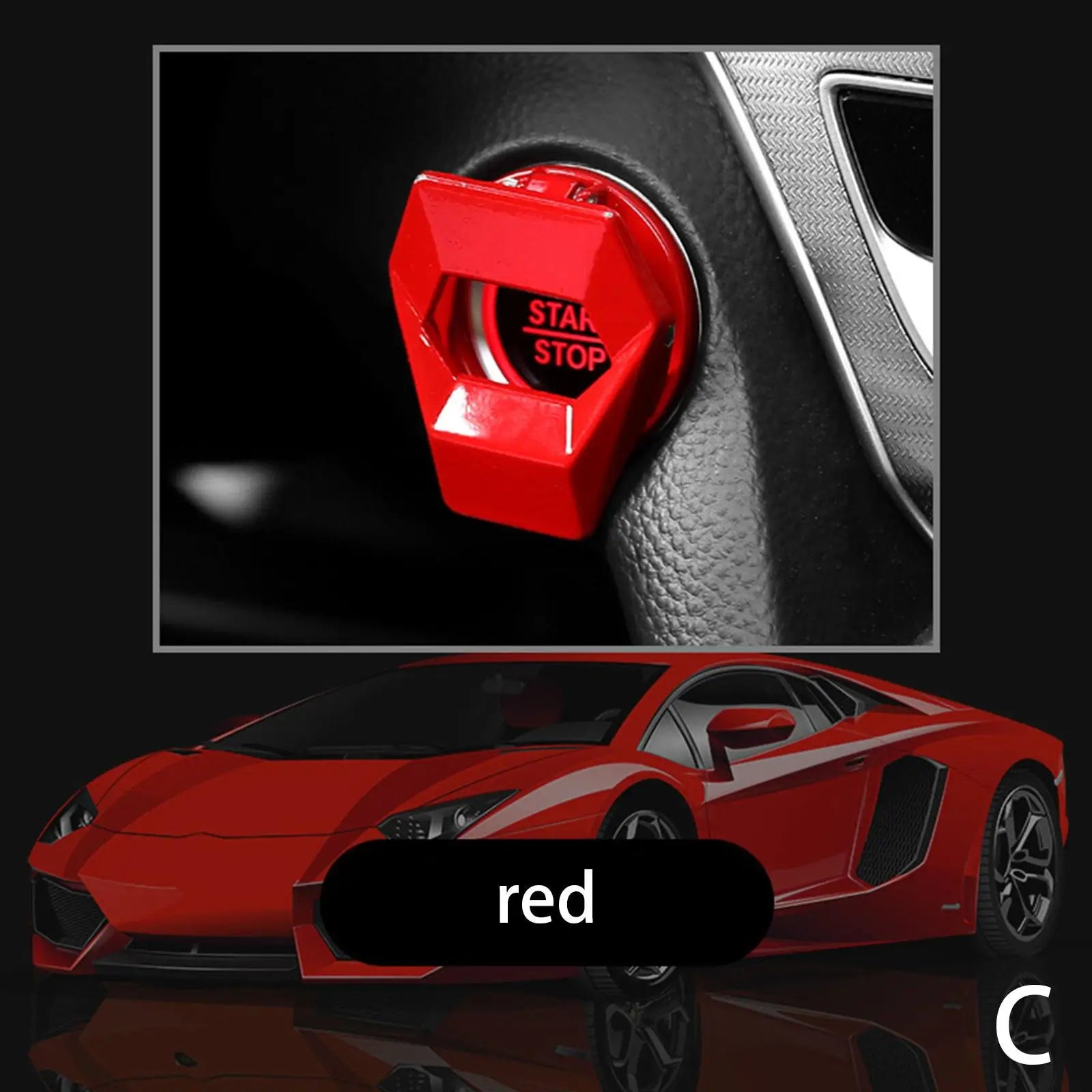 Car Engine Start Stop Switch Button Cover Ignition Anti-scratch Protection Decorative Car Auto Accessories Interior Car-Styling