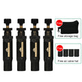 4pcs Adjustable Auto-Stop Tire Deflator Valve Kit (10-30 PSI)Screw-on Tyre Air Down Tool for Vehicles Motorcycle Offroad 4x4