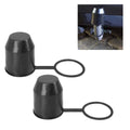 Universal 2Pcs Trailer Hitch Ball Tow Bar Cover Protection Cap For Caravan Truck Plastic Cover For 50mm Ball Heads Exterior Part