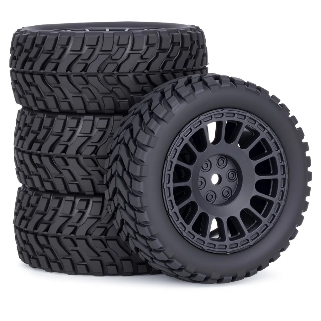 4Pcs 1.9inch Off Road Buggy Rubber Tires Wheel 75*31mm for Wltoys 144001 1/12 1/14 1/10 SCX10 TRX4 Tamiya RC Car Upgrades Parts