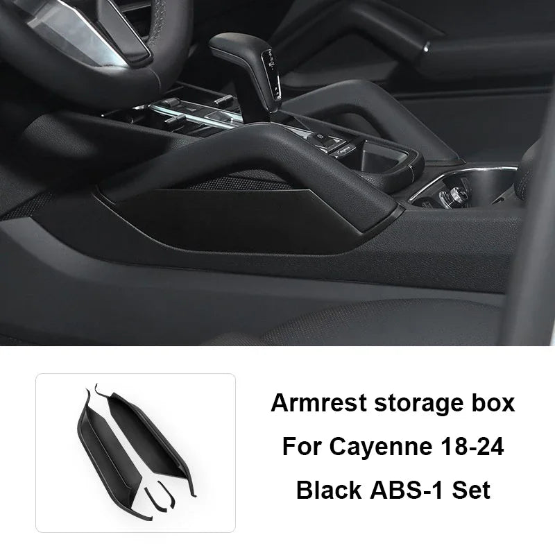 For Porsche Cayenne 2018 2019 2020 2021 2022 2023 ABS Car Central Control Armrest Storage Box Interior Modification Accessorie