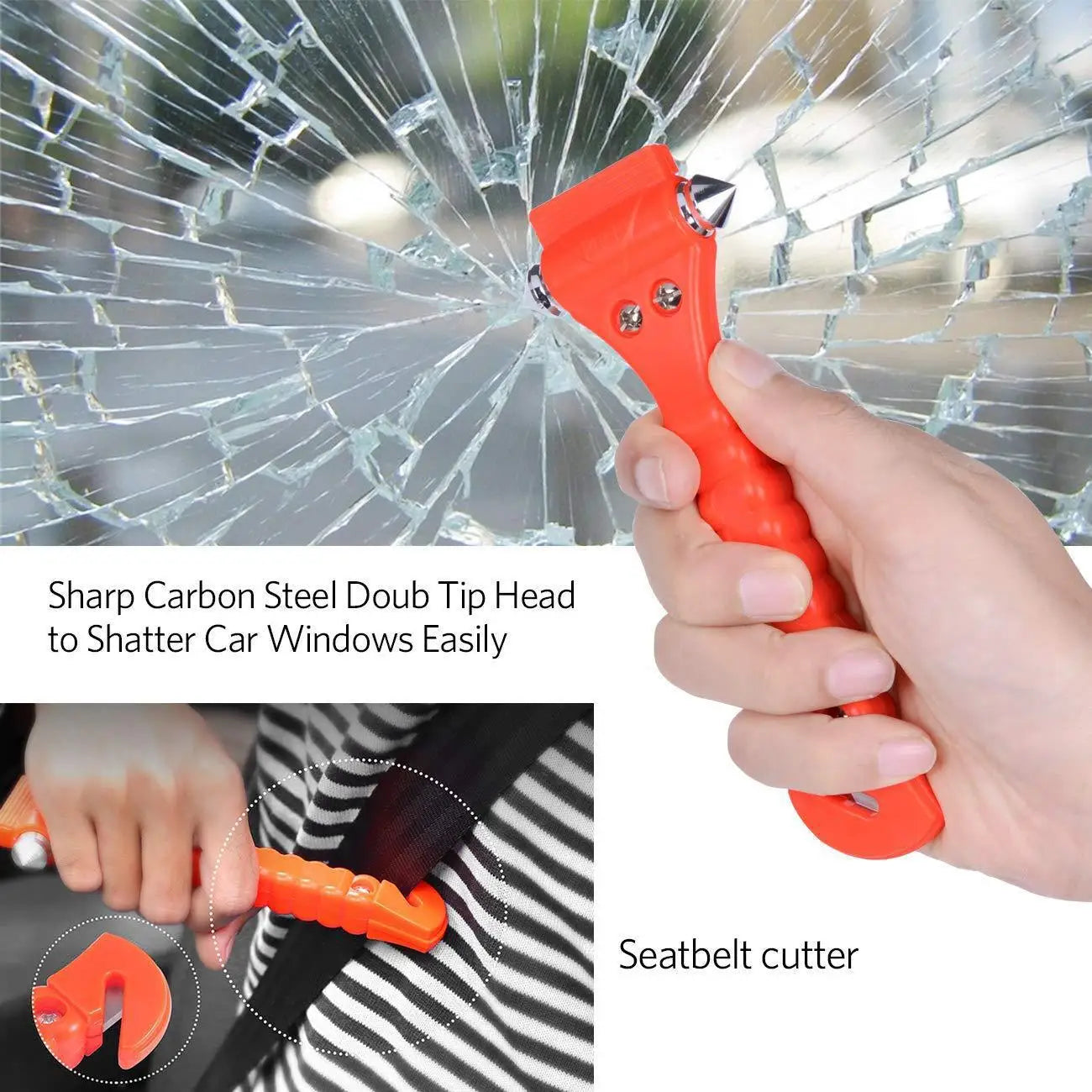 Car Safety Hammer Car Two-in-one Rescue Emergency Hammer Fire Escape Hammer Car Window Breaker