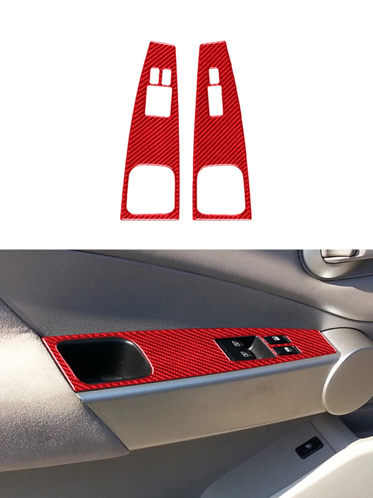Carbon Fiber Red Sticker Car Interior Accessories For Nissan Quest 2004 2005 2006 Center Control Panel Dashboard Decorative Trim