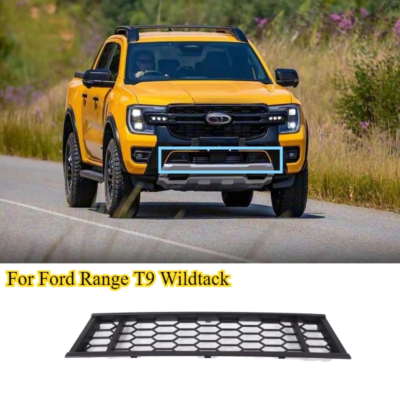 For Ford Ranger Wildtack T9 Raptor 23-26 Lower Mesh Grille Small Front Bumper Grille Pickup ABS Grill Truck Car Accessories