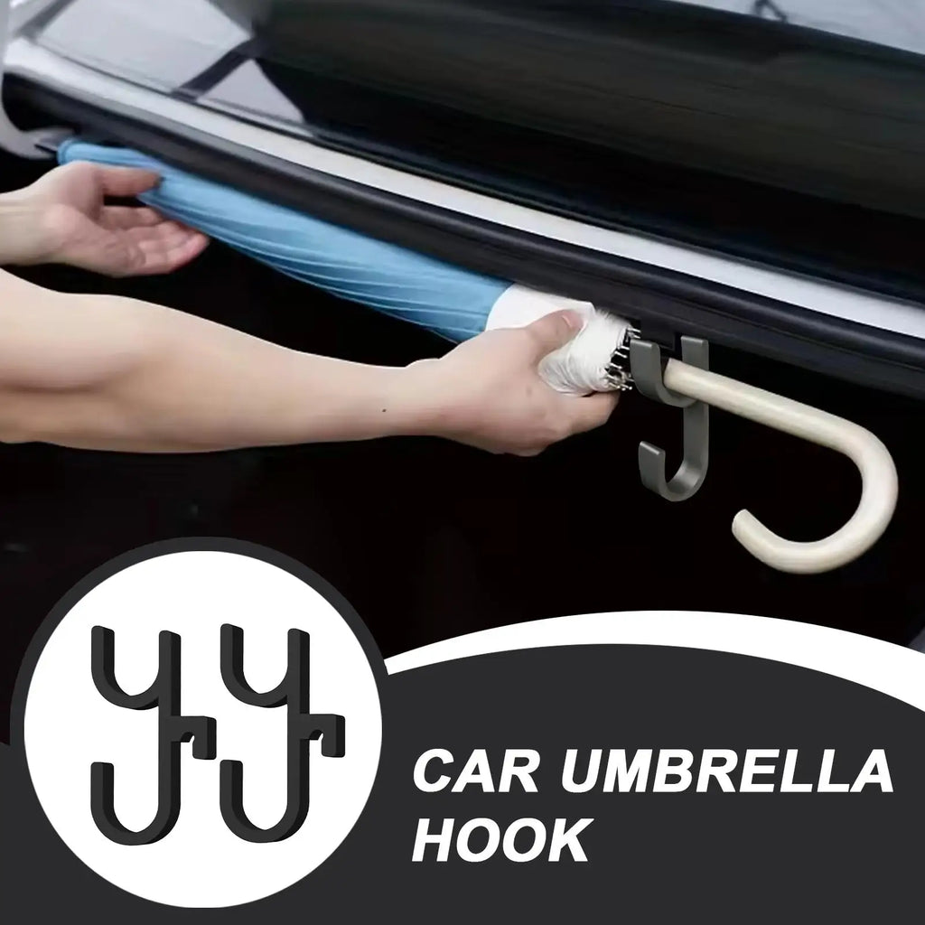 Car Umbrella Holder 2 Pieces Car Purse Holder Space-Saving Vehicle Hanger for Trunk Automotive SUV Truck Umbrella Handbag