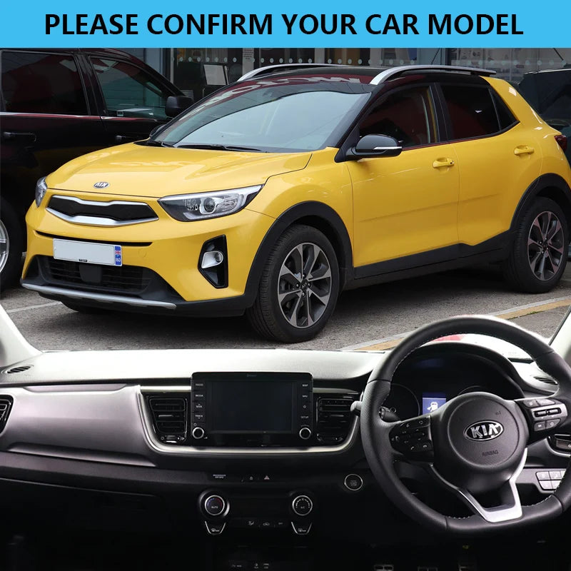 For Kia Stonic 2019 2017 YB CUV 2020 2018 Car Accessories Dashboard Sunshade Avoid Light Interior High Temperature Resistant Mat