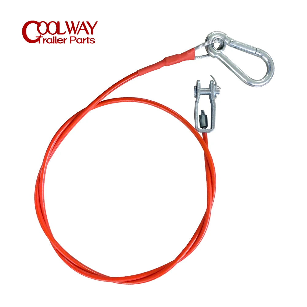 1 Metre Ring Trailer Caravan Brake Away Breakaway Safety Cable Brake