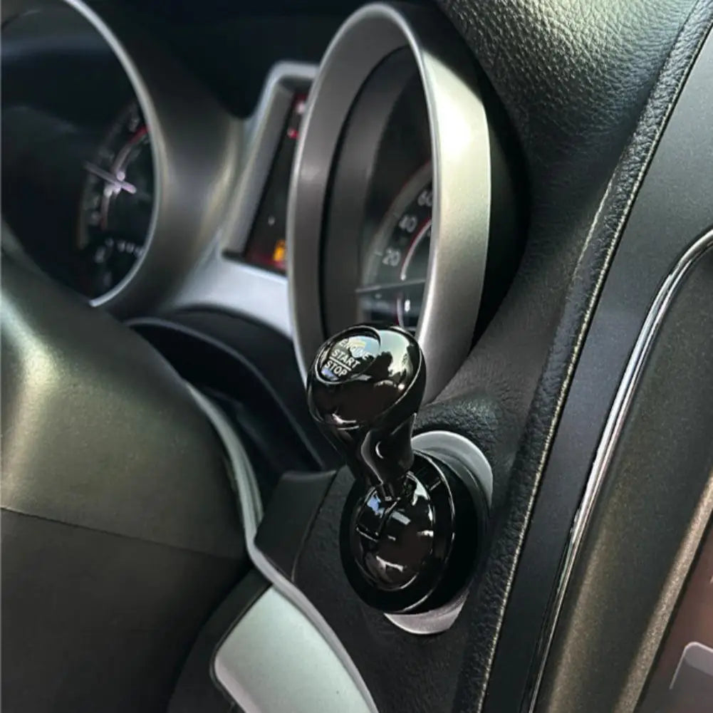  Car One-Touch Start Button with Push-to-Start Rocker Lever Car Accessories Interior Decor Push Rocker One-Touch Start accessor