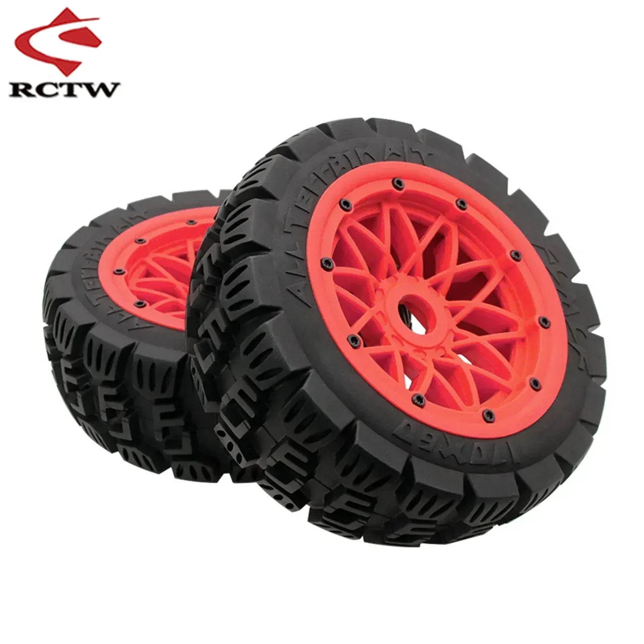 All Terrain Super Wear-resistant Complete Tyre Rear or Front Wheel Tire Set for 1/5 HPI ROFUN ROVAN KM BAJA 5B SS Rc Car Parts