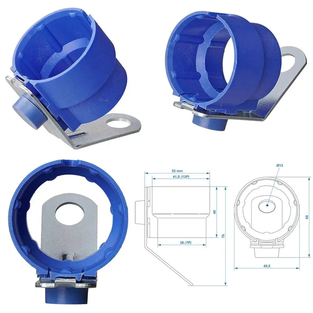 For 7 And 13 Pin Trailer Plugs Parking Cover Trailer Plug Holder ABS Accessory Bracket Fixed Trailer Connector Brackets 2024