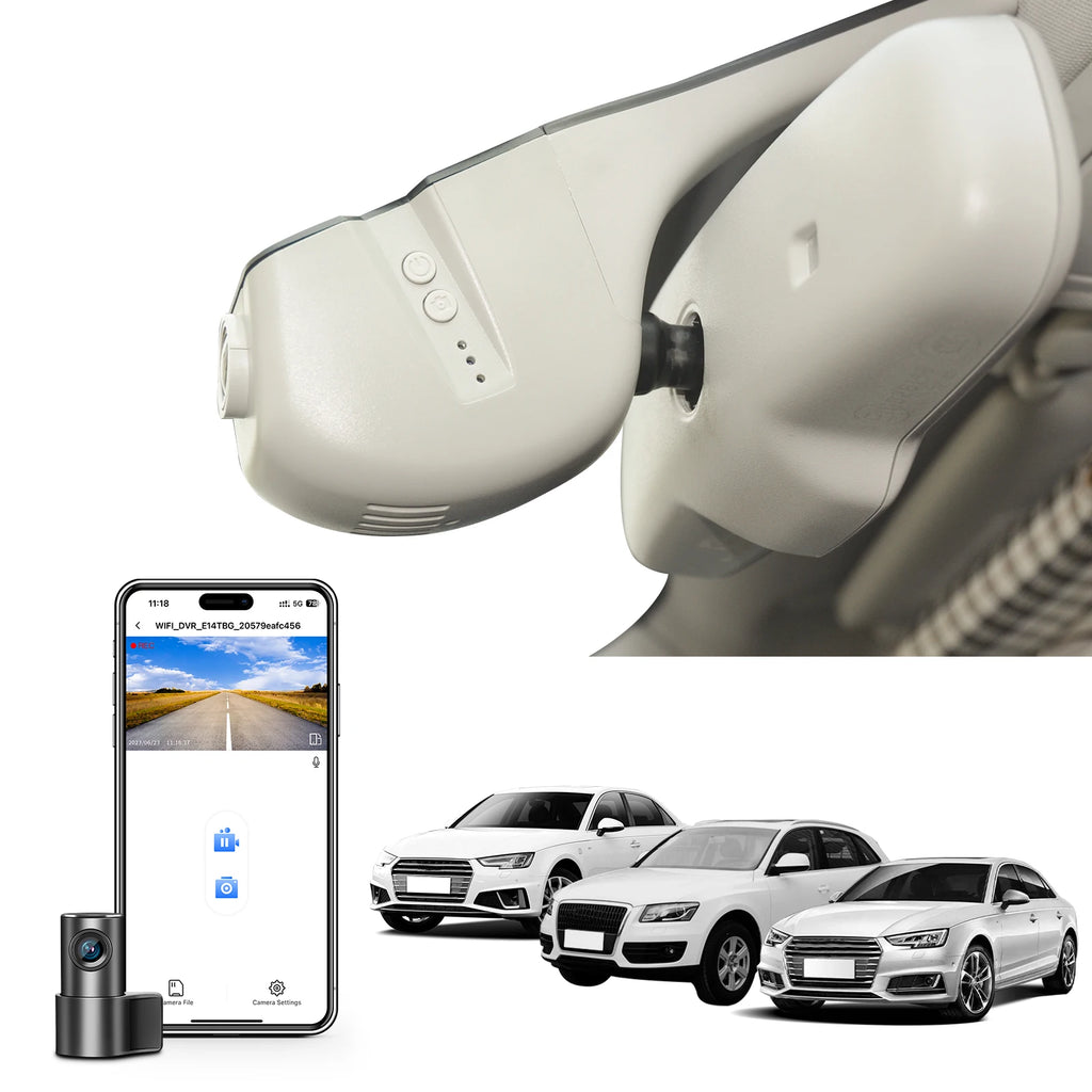 4K Dash Cam For Audi A3 A5 A6 A7 A8 Q2 Q3 Q5 Q7 Q8 S4 S6 S8 B8 C6 C7 RS R8 S5 S6 S7 S8 (Model B/C) WiFi APP GPS Dash Car Camera