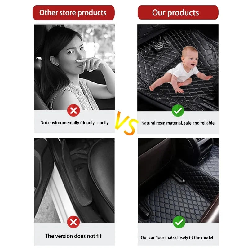 Custom Automotive Car Floor Mats For Cupra Formentor 2022 Auto Luxury Leather Men Women Car Mats Full Coverage
