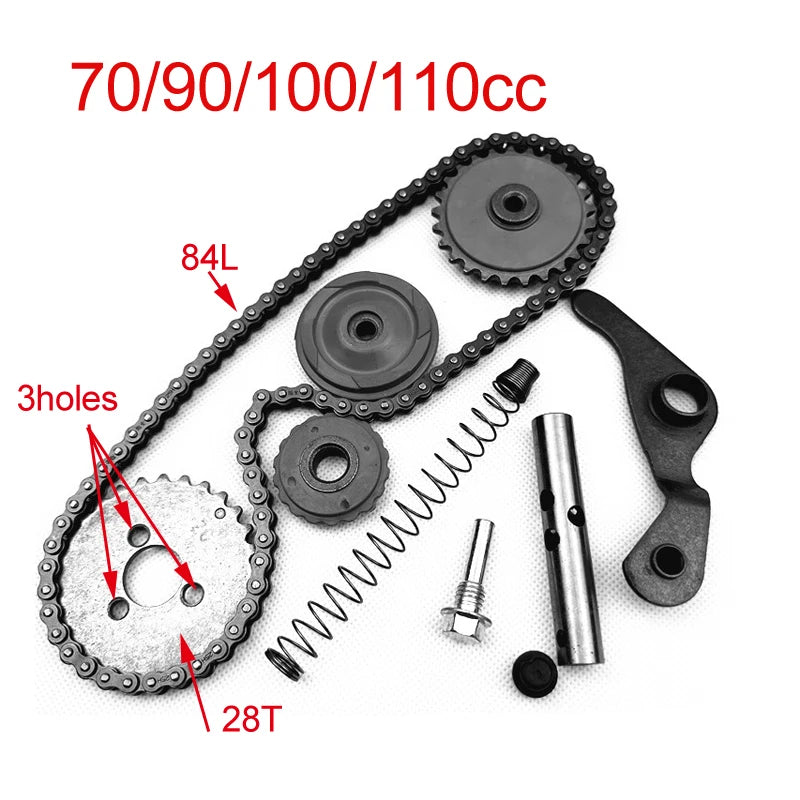 Motorcycle Engine Parts for JH70 C70 CD70 JH90 JL70 DY100 WAVE100 WAVE110 C100 Timing Chain Rollers Tensioner Tension Arm Gear
